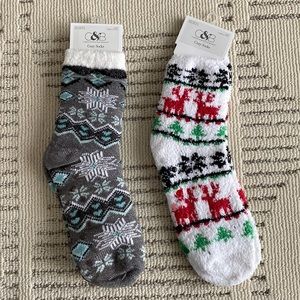 NWT cozy, non-slip socks
